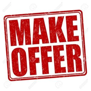 All reasonable offers welcomed